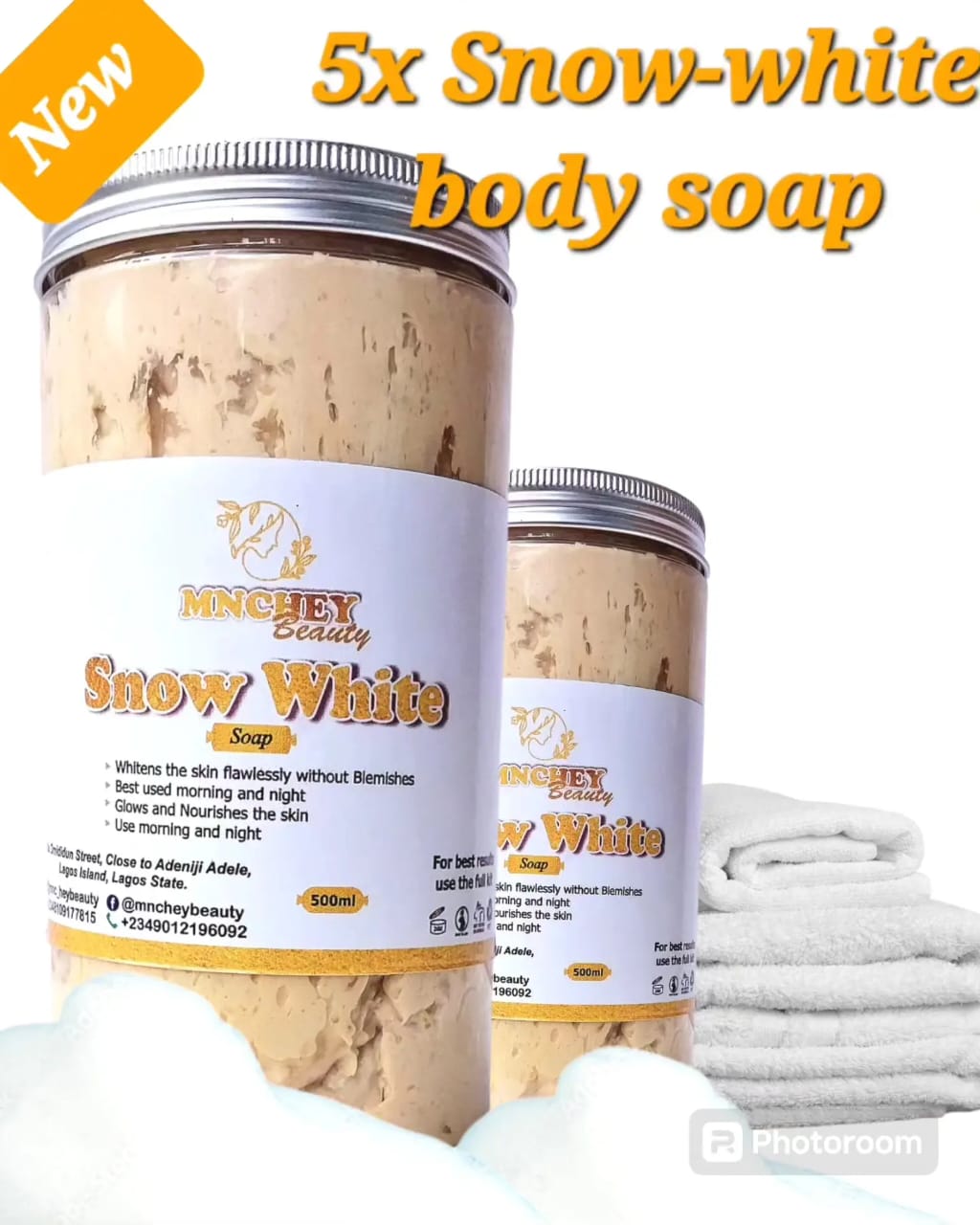 5X SNOW WHITE PASTE SOAP