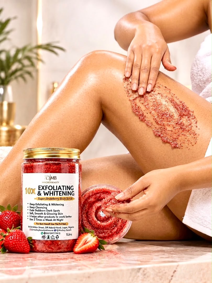 10X CUSTOMIZED WHITENING AND EXFOLIATING SUGAR SCRUB 1 LITER